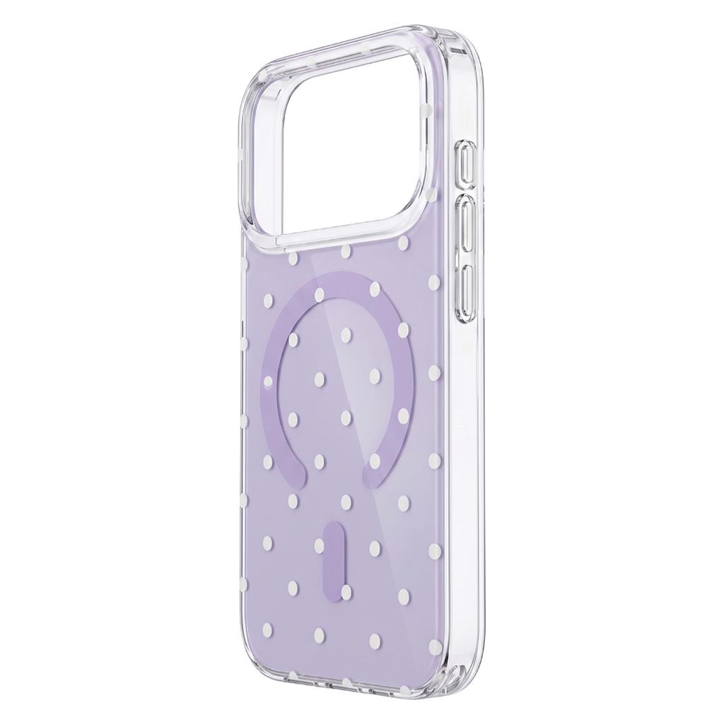 Apple iPhone 17 Pro Max / Apple iPhone 18 Pro Max Bubble Dots MagSafe hátlap tok (Lila)