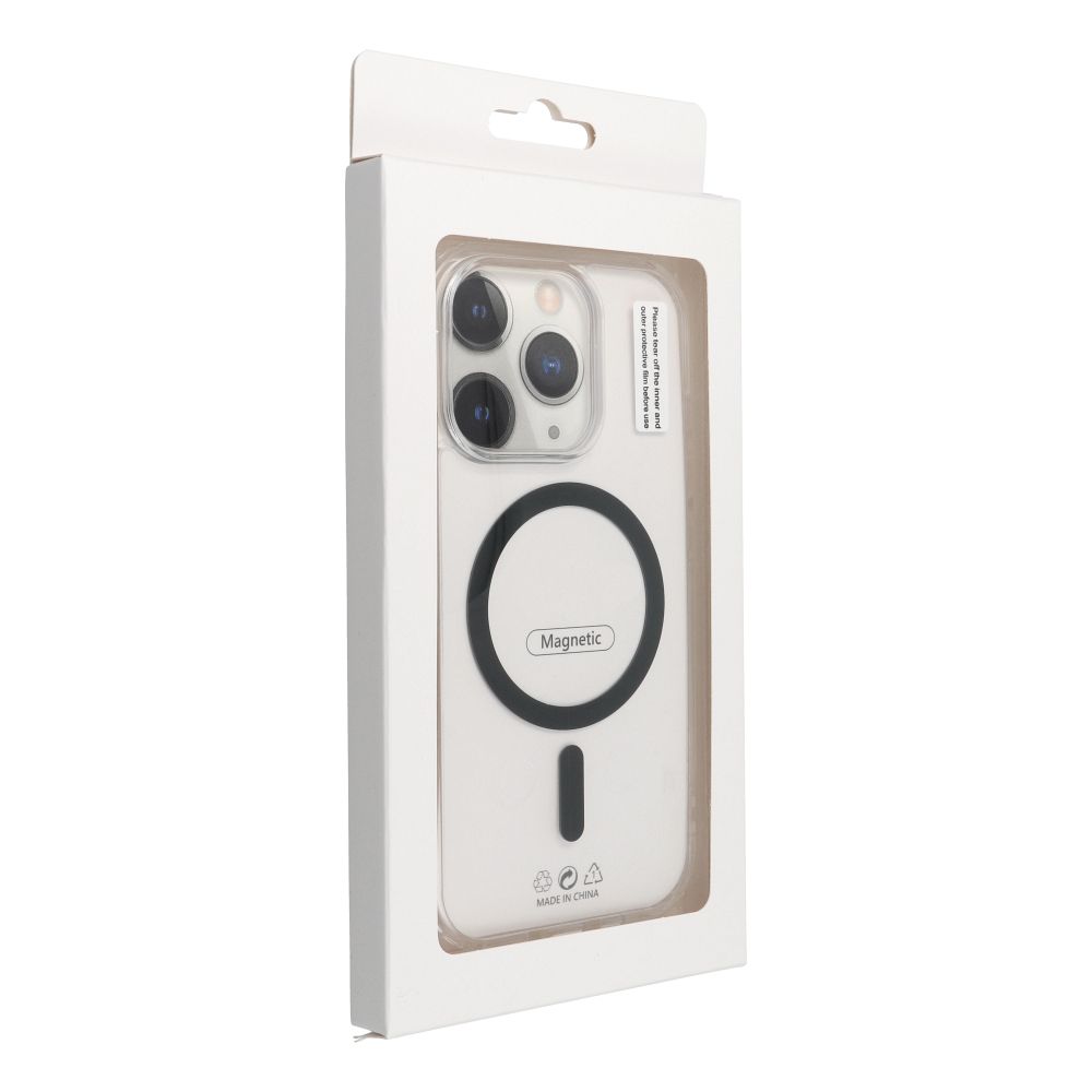 Apple iPhone 17 Pro Max Drop Glue Colorful Ring MagSafe hátlap tok (Fekete)