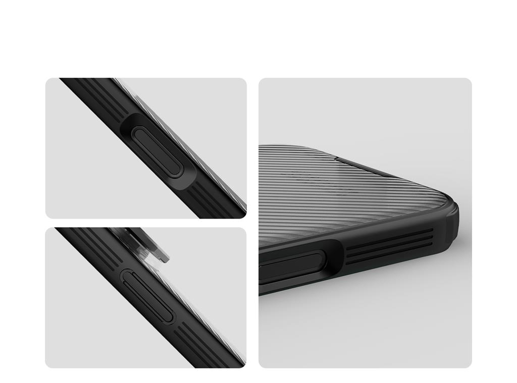 Apple iPhone 17 Pro Max Nillkin Camshield Prop MagSafe hátlap tok (Fekete)