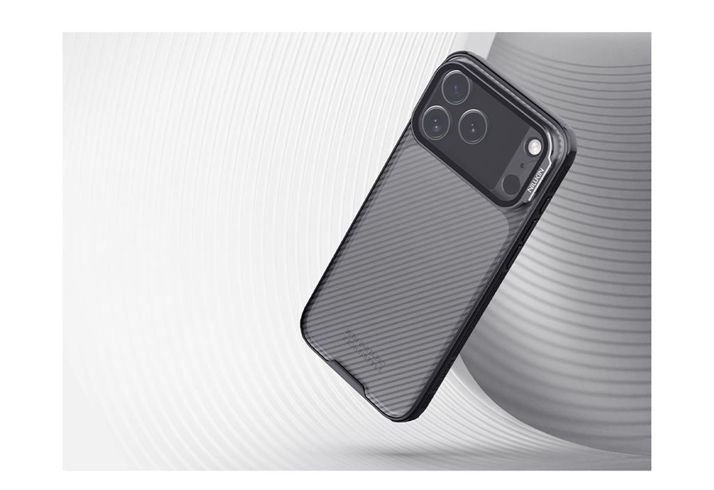 Apple iPhone 17 Pro Max Nillkin Camshield Prop MagSafe hátlap tok (Fekete)