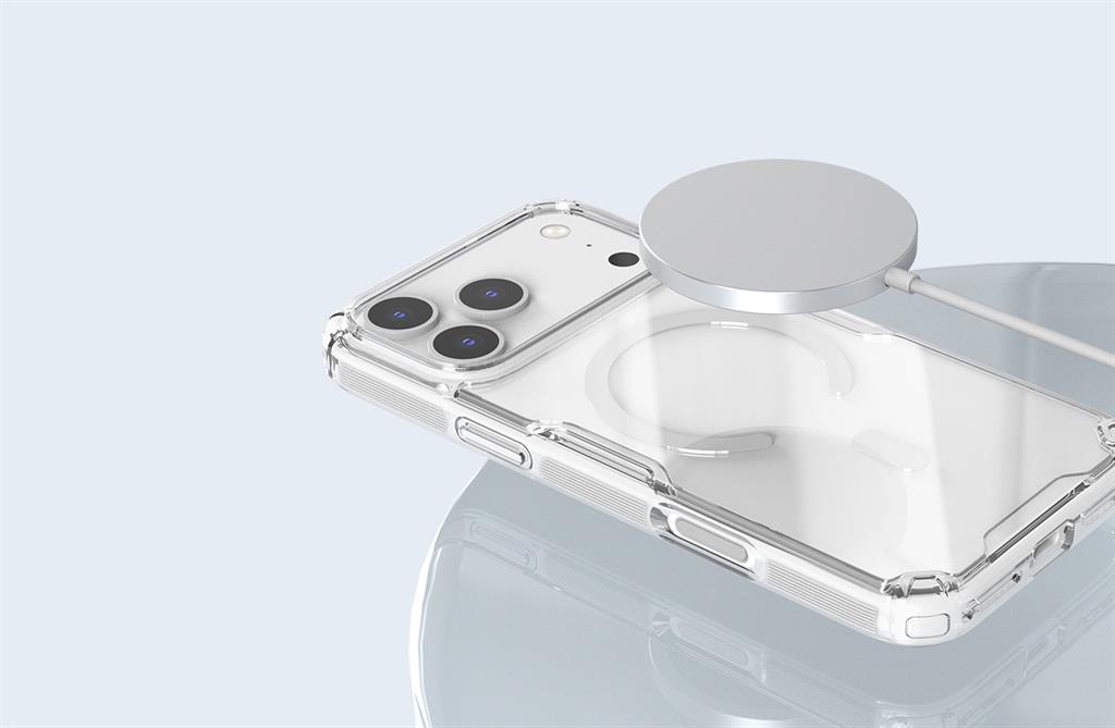 Apple iPhone 17 Pro Max Nillkin Camshield S magsafe hátlap tok (Fehér)