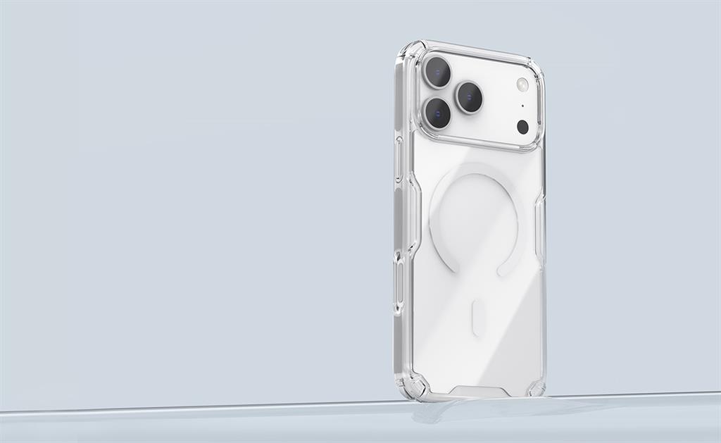 Apple iPhone 17 Pro Max Nillkin Camshield S magsafe hátlap tok (Fehér)