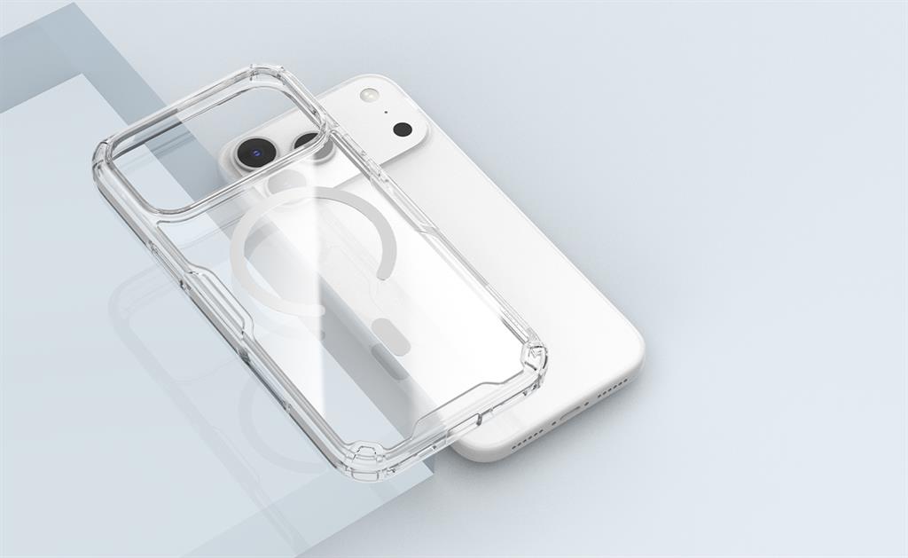 Apple iPhone 17 Pro Max Nillkin Camshield S magsafe hátlap tok (Fehér)