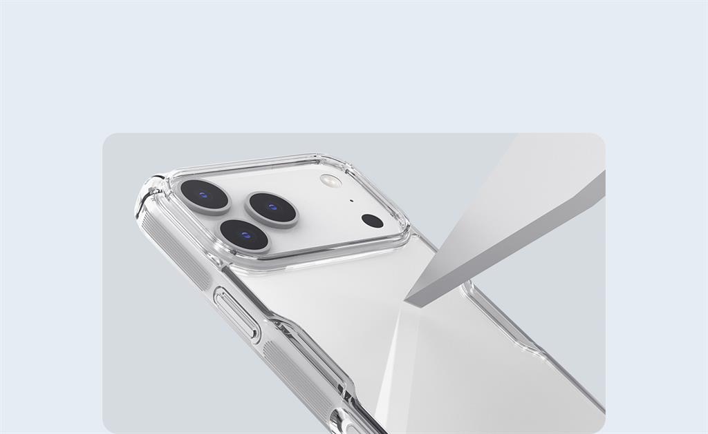 Apple iPhone 17 Pro Max Nillkin nature pro hátlap tok (Fekete)