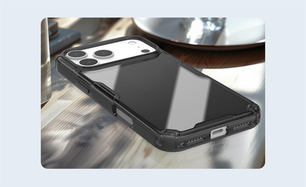 Apple iPhone 17 Pro Max Nillkin nature pro hátlap tok (Fekete)