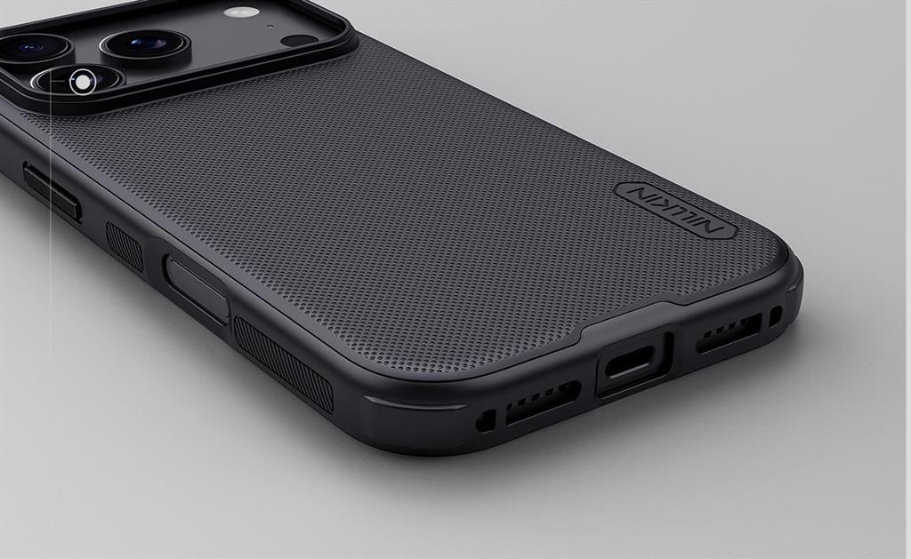 Apple iPhone 17 Pro Max Nillkin nature pro magsafe hátlap tok (Fekete)