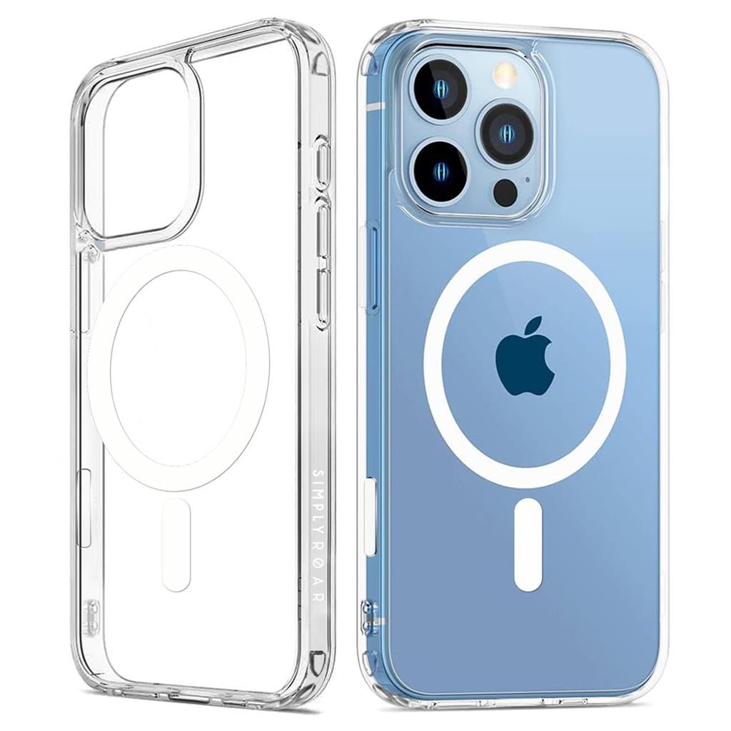 Apple iPhone 17 Pro Max Roar Haptic Button MagSafe hátlap tok (Átlátszó)