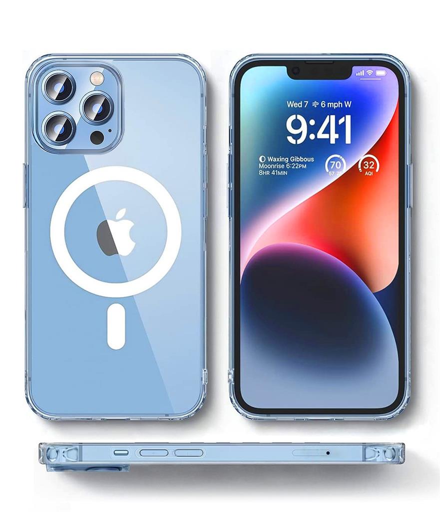 Apple iPhone 17 Pro Max Roar Haptic Button MagSafe hátlap tok (Átlátszó)