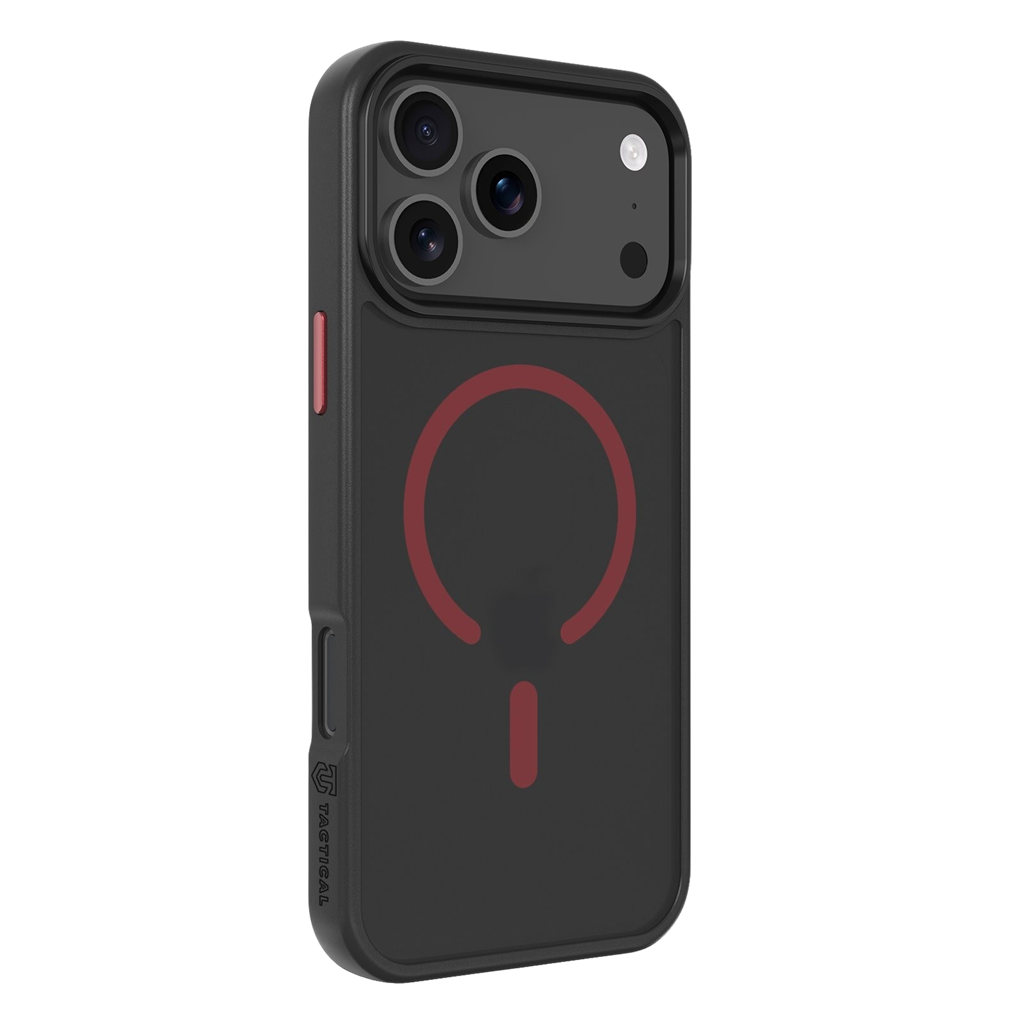 Apple iPhone 17 Pro Max Tactical MagForce Hyperstealth 2.0 hátlap tok (Fekete - Piros)