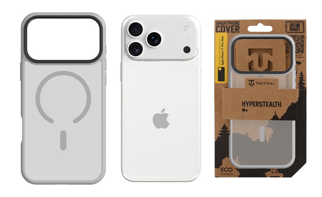 Apple iPhone 17 Pro Max Tactical MagForce Hyperstealth 2.0 hátlap tok (Világosszürke)