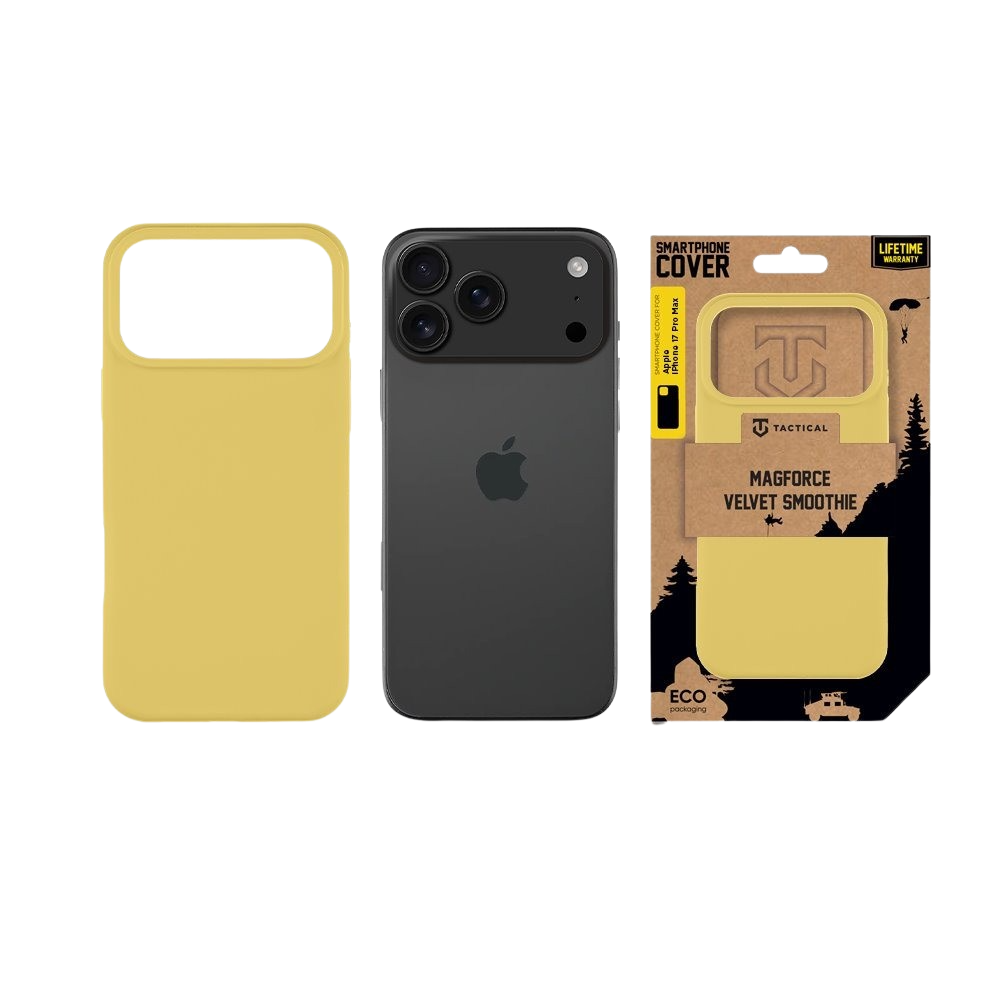 Apple iPhone 17 Pro Max Tactical MagForce Velvet Smoothie tok (Banánsárga)