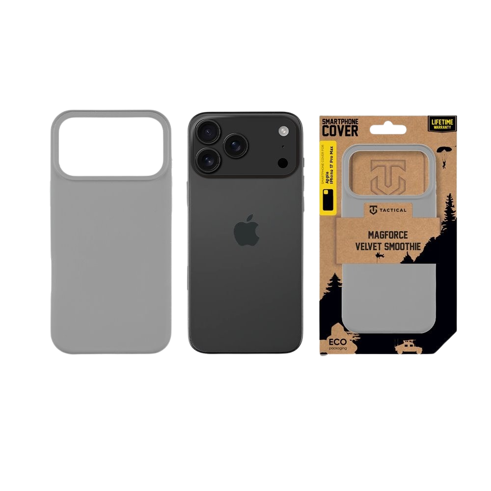 Apple iPhone 17 Pro Max Tactical MagForce Velvet Smoothie tok (Világos szürke)