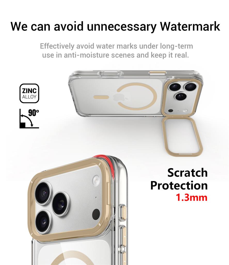 Apple iPhone 17 Pro Max TOKO Apex capsule magsafe hátlap tok (Arany)