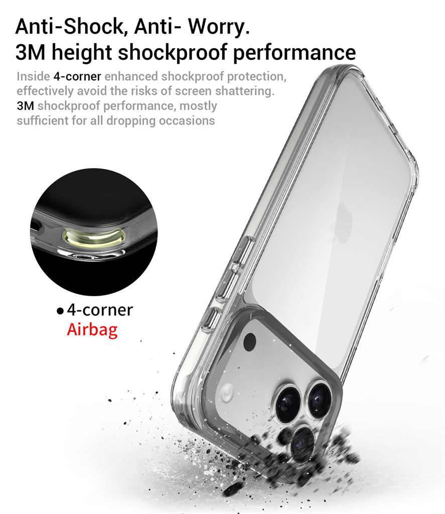 Apple iPhone 17 Pro Max TOKO Apex capsule magsafe hátlap tok (Ezüst)