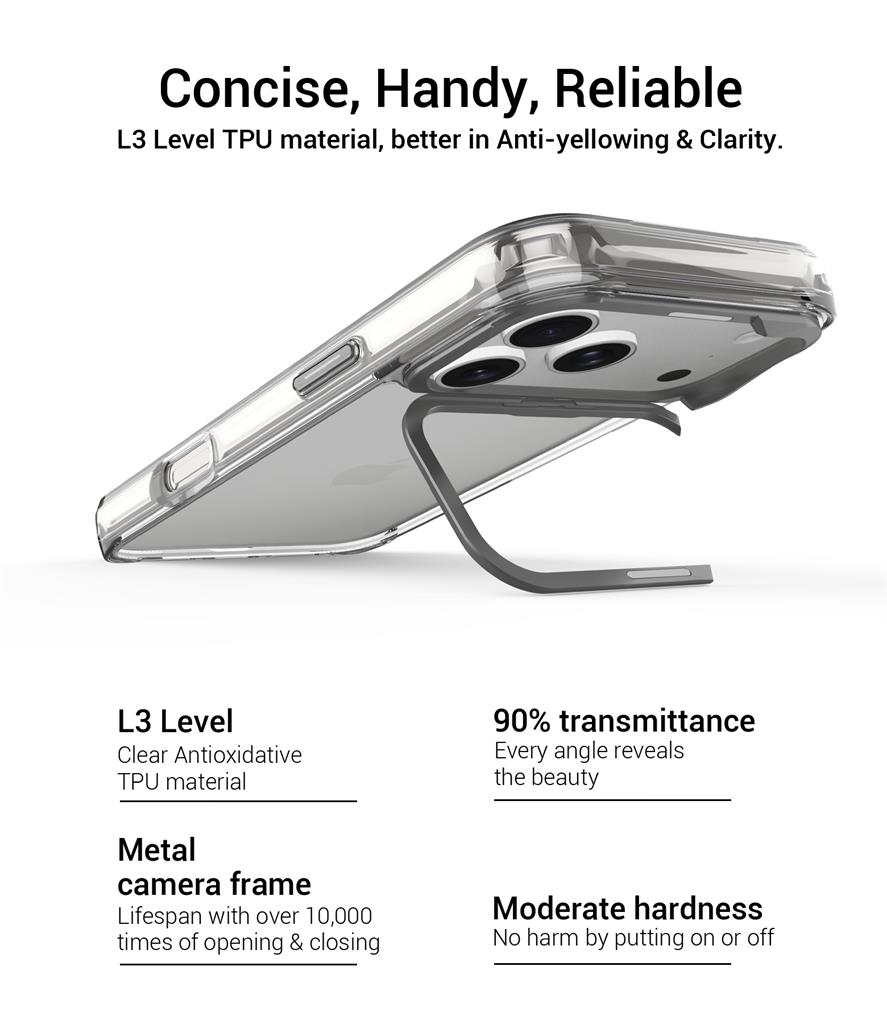 Apple iPhone 17 Pro Max TOKO Apex capsule magsafe hátlap tok (Ezüst)