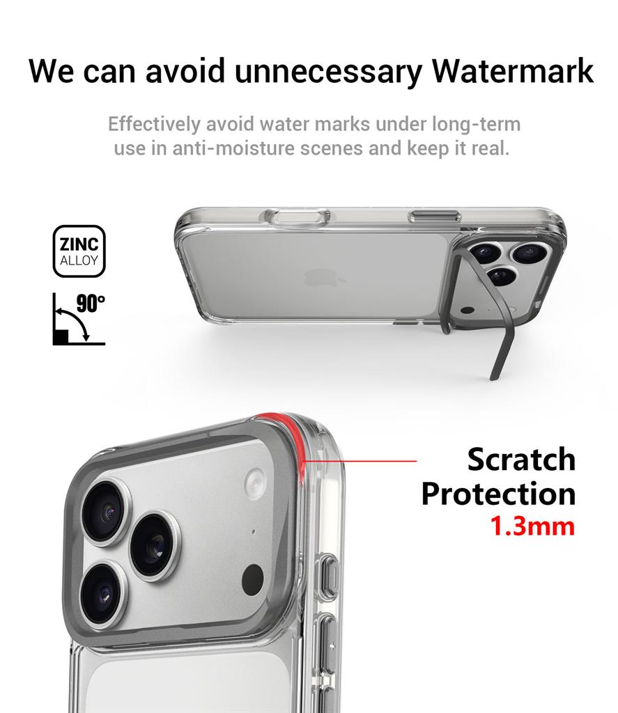 Apple iPhone 17 Pro Max TOKO Apex capsule magsafe hátlap tok (Ezüst)