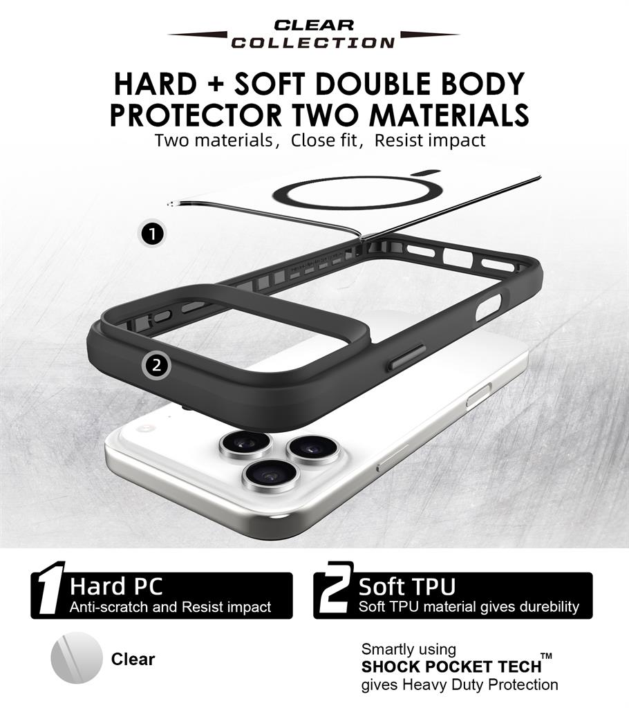 Apple iPhone 17 Pro Max TOKO Taurustar magsafe hátlap tok (Fekete)