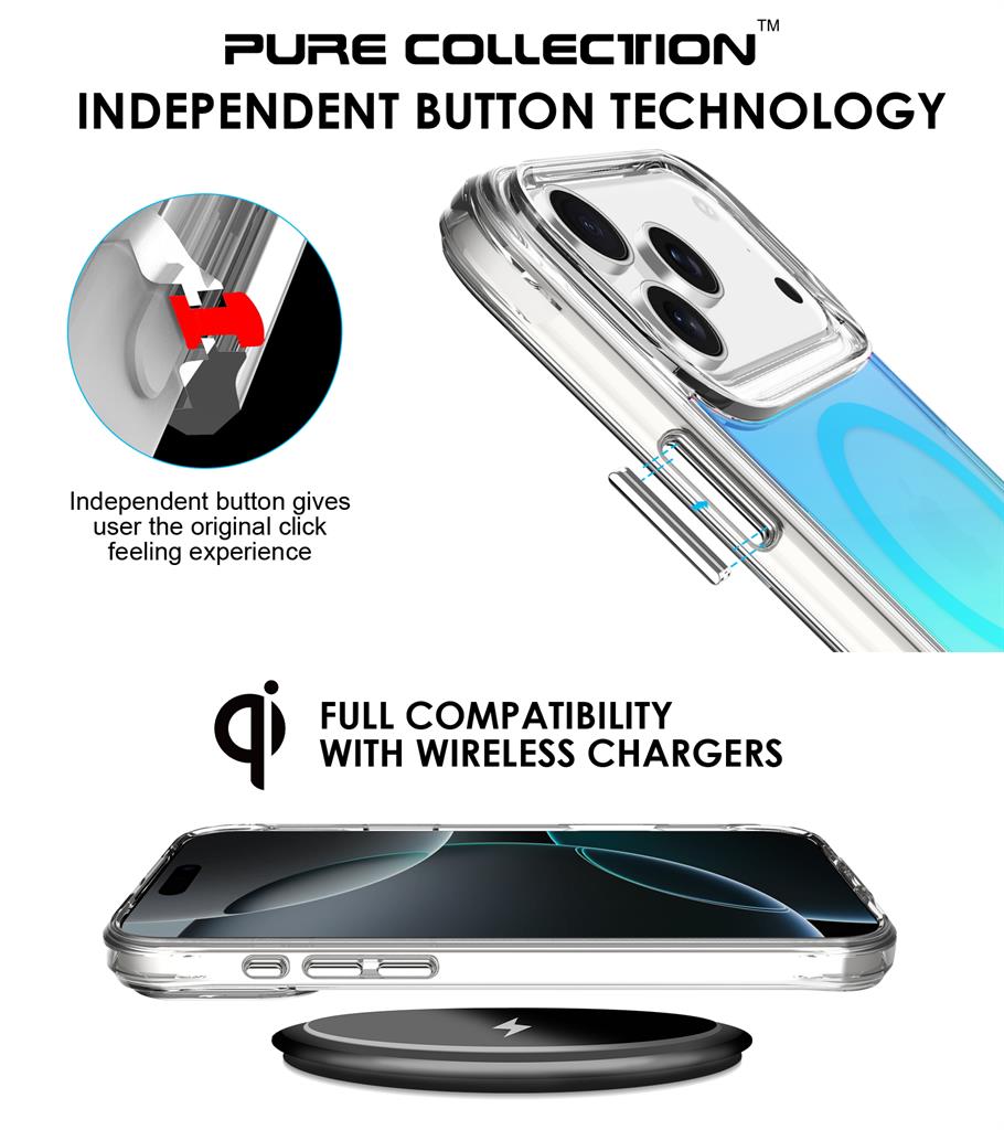 Apple iPhone 17 Pro Max TOKO Triangle magsafe hátlap tok (Kék)