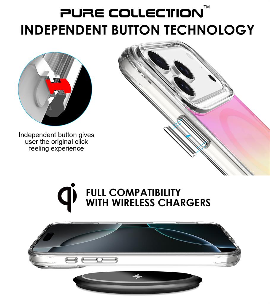 Apple iPhone 17 Pro Max TOKO Triangle magsafe hátlap tok (Rózsaszín)