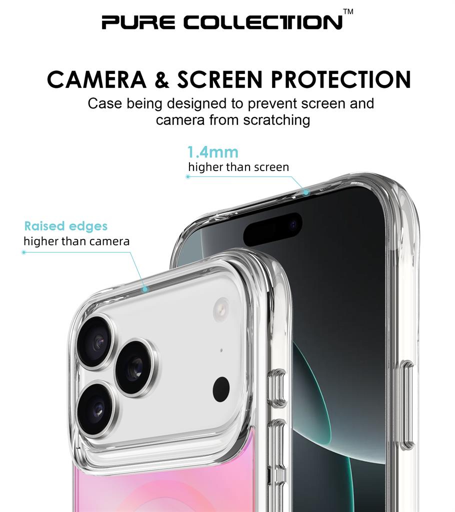 Apple iPhone 17 Pro Max TOKO Triangle magsafe hátlap tok (Rózsaszín)