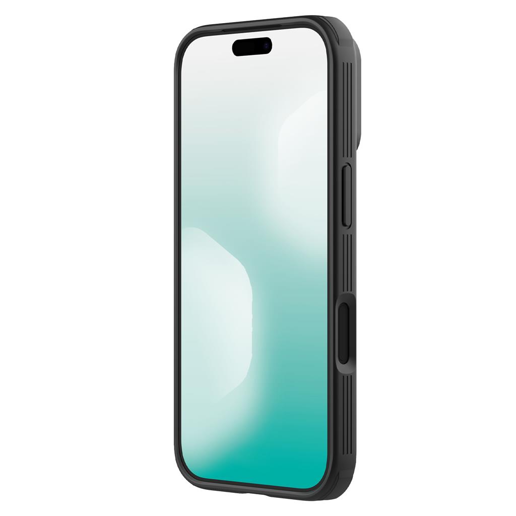 Apple iPhone 17 Pro Nillkin camshield armor hátlap tok (Fekete)