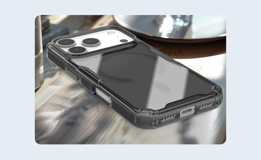 Apple iPhone 17 Pro Nillkin Camshield S magsafe hátlap tok (Fehér)