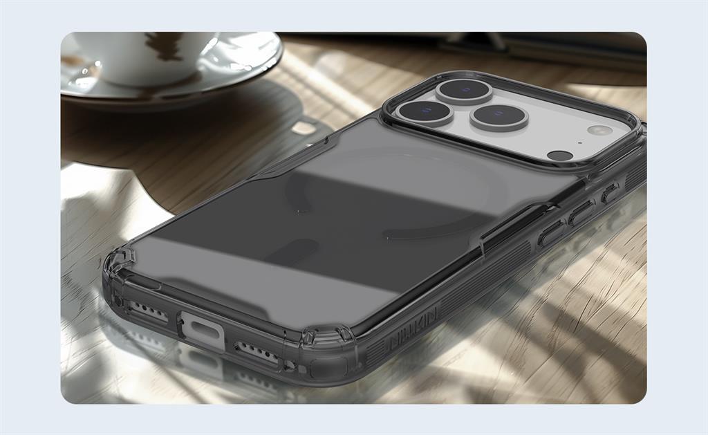 Apple iPhone 17 Pro Nillkin Camshield S magsafe hátlap tok (Fehér)