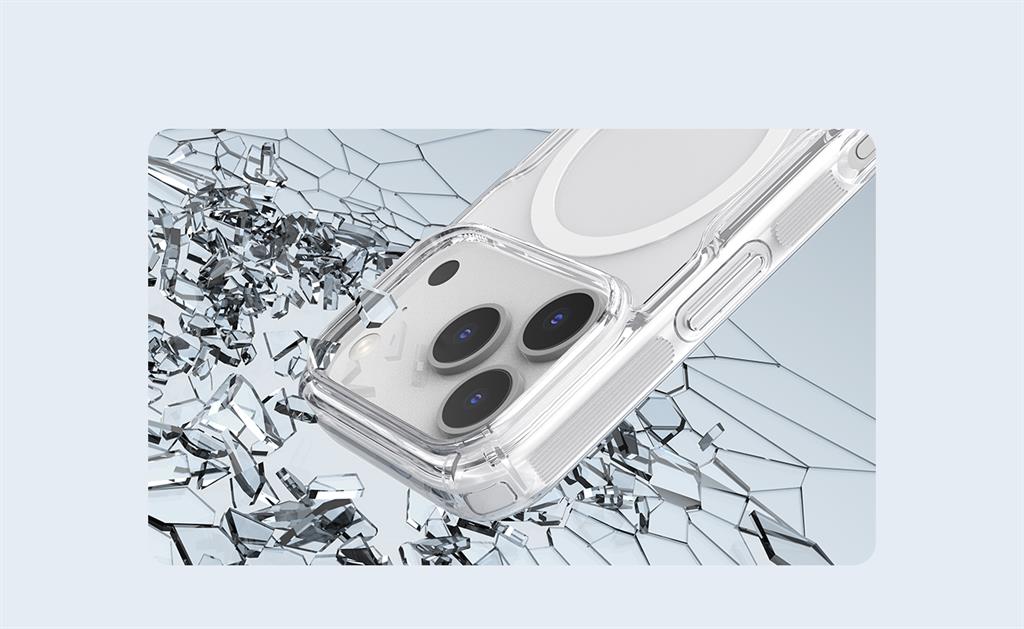 Apple iPhone 17 Pro Nillkin Camshield S magsafe hátlap tok (Fekete)