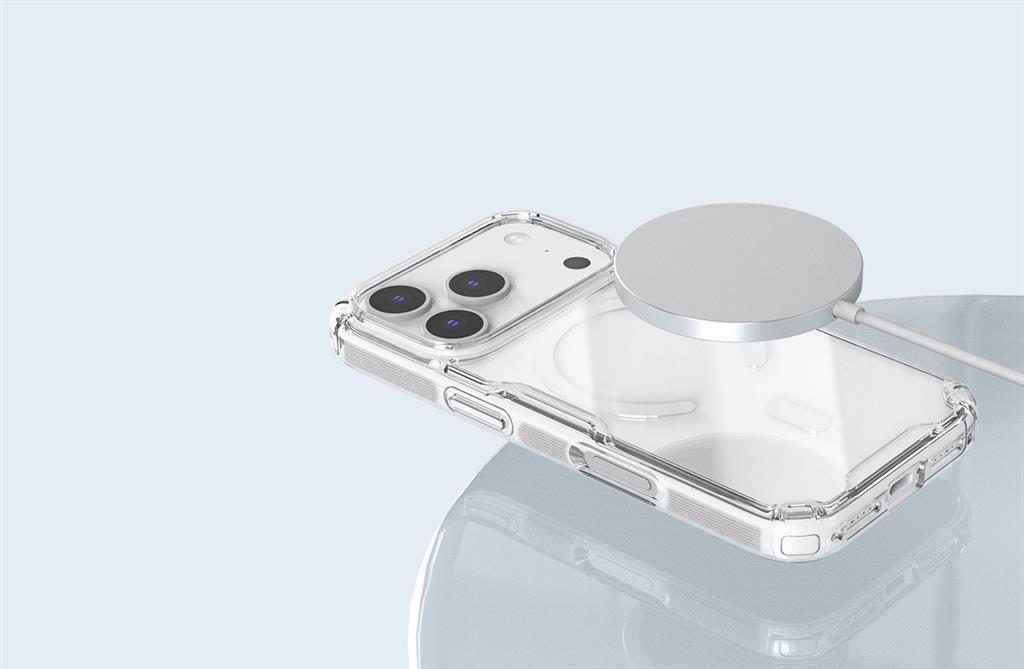 Apple iPhone 17 Pro Nillkin Camshield S magsafe hátlap tok (Fekete)