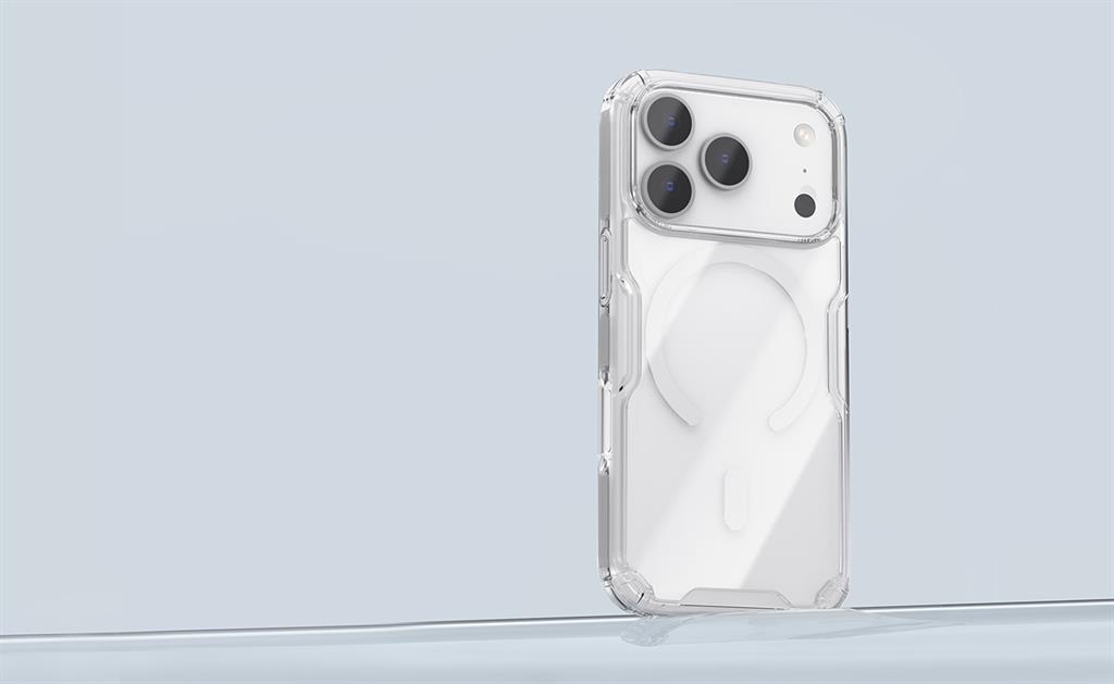 Apple iPhone 17 Pro Nillkin Camshield S magsafe hátlap tok (Fekete)