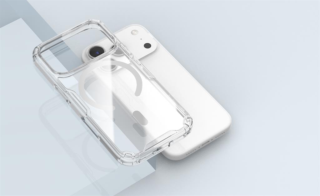 Apple iPhone 17 Pro Nillkin Camshield S magsafe hátlap tok (Fekete)