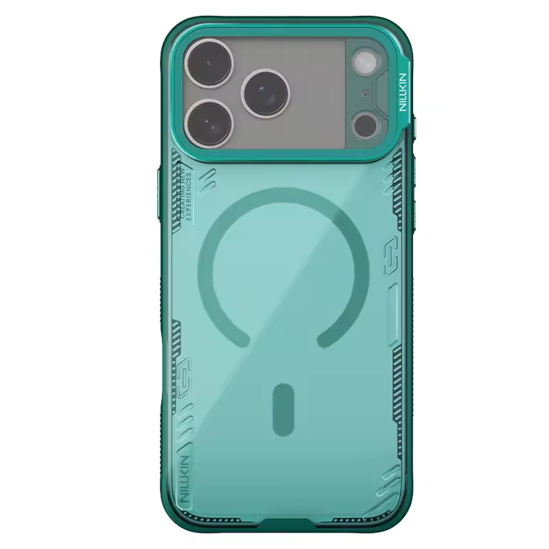 Apple iPhone 17 Pro Nillkin Iceblade Prop magsafe hátlap tok (Zöld)