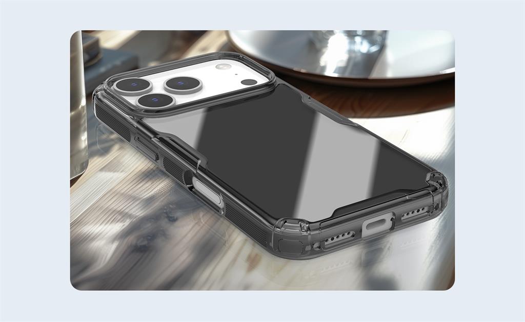 Apple iPhone 17 Pro Nillkin nature pro hátlap tok (Fekete)