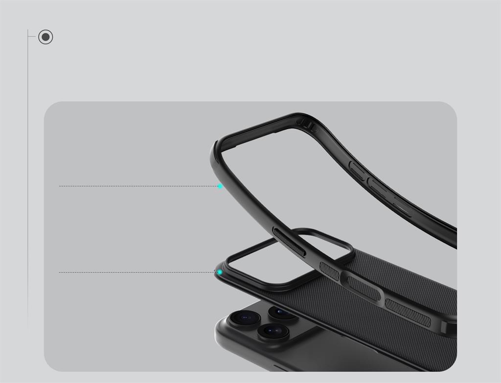 Apple iPhone 17 Pro Nillkin nature pro magsafe hátlap tok (Fekete)