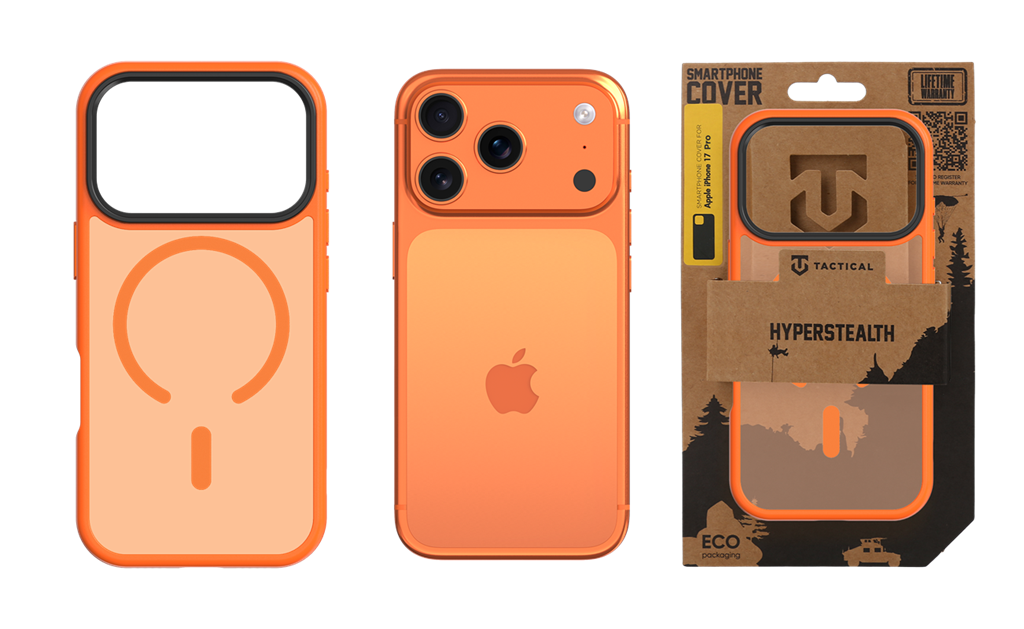 Apple iPhone 17 Pro Tactical MagForce Hyperstealth 2.0 hátlap tok (Narancssárga)
