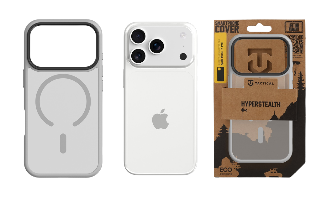 Apple iPhone 17 Pro Tactical MagForce Hyperstealth 2.0 hátlap tok (Világosszürke)