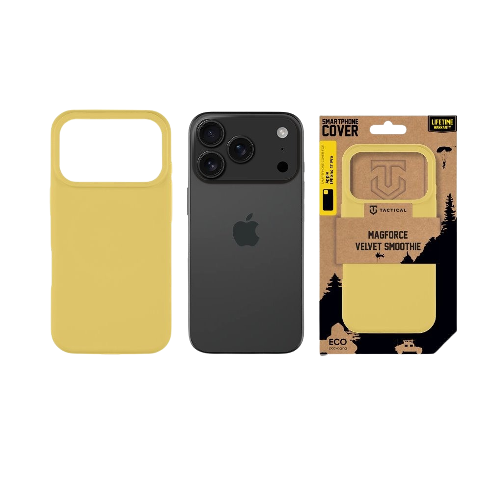 Apple iPhone 17 Pro Tactical MagForce Velvet Smoothie tok (Banánsárga)