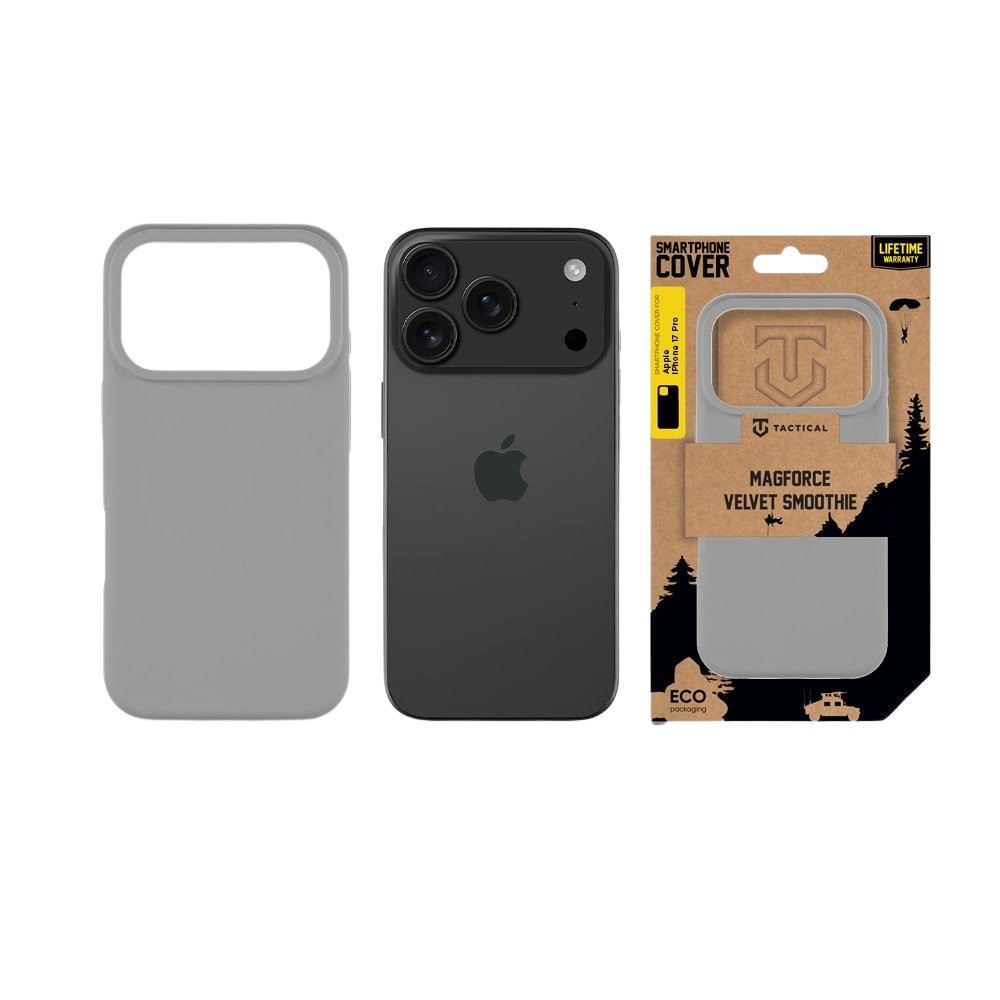 Apple iPhone 17 Pro Tactical MagForce Velvet Smoothie tok (Világos szürke)