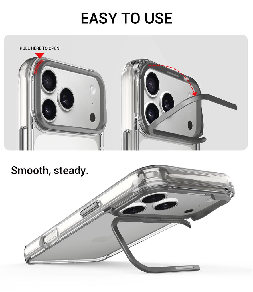 Apple iPhone 17 Pro TOKO Apex capsule magsafe hátlap tok (Ezüst)