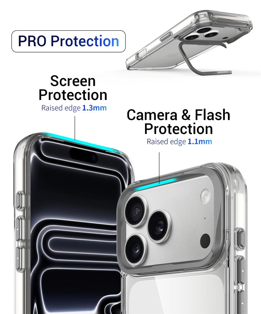 Apple iPhone 17 Pro TOKO Apex capsule magsafe hátlap tok (Ezüst)