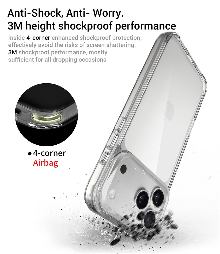 Apple iPhone 17 Pro TOKO Apex capsule magsafe hátlap tok (Fehér)