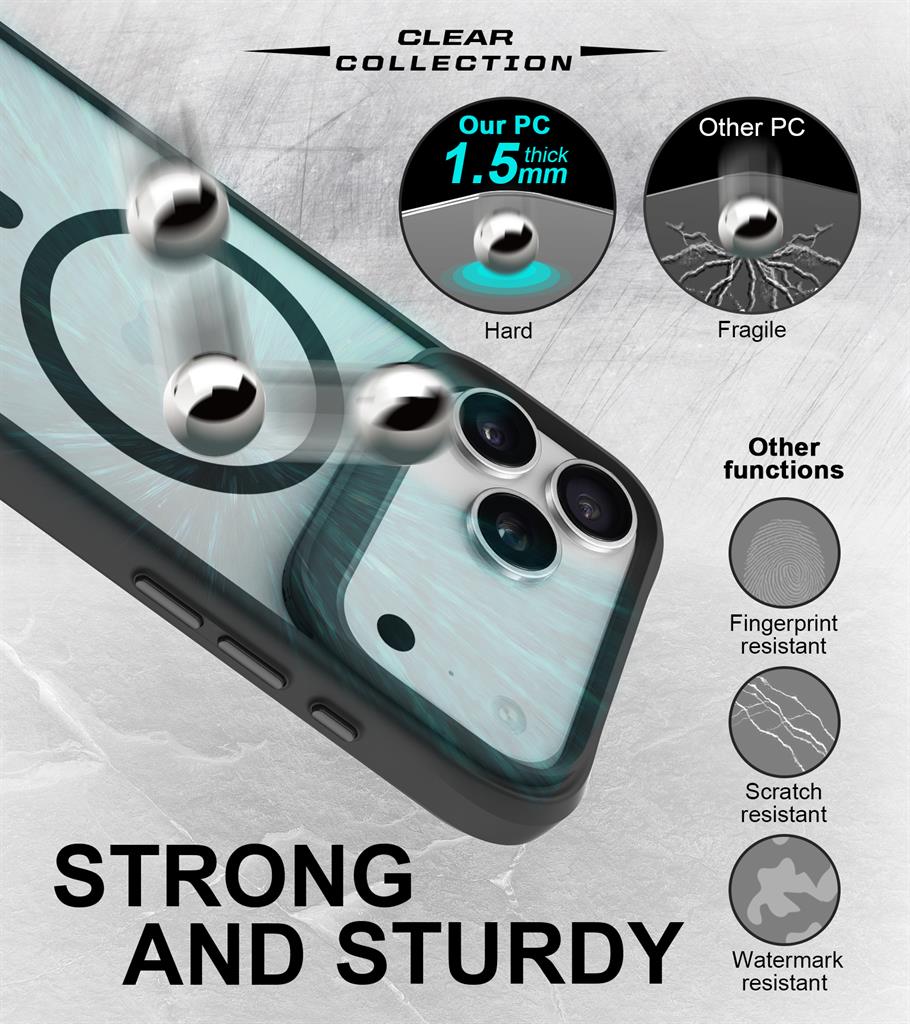 Apple iPhone 17 Pro TOKO Taurustar magsafe hátlap tok (Fekete)