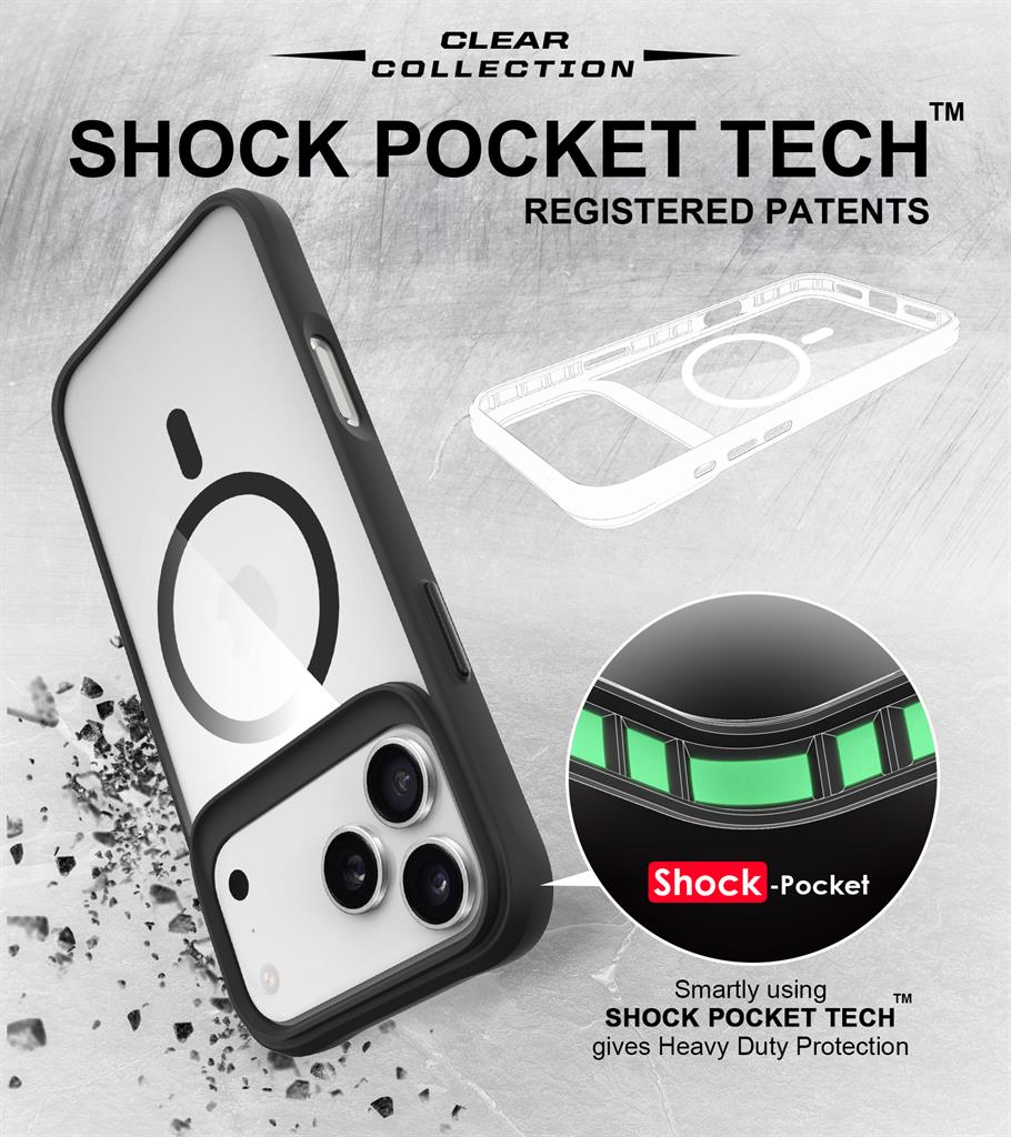 Apple iPhone 17 Pro TOKO Taurustar magsafe hátlap tok (Fekete)