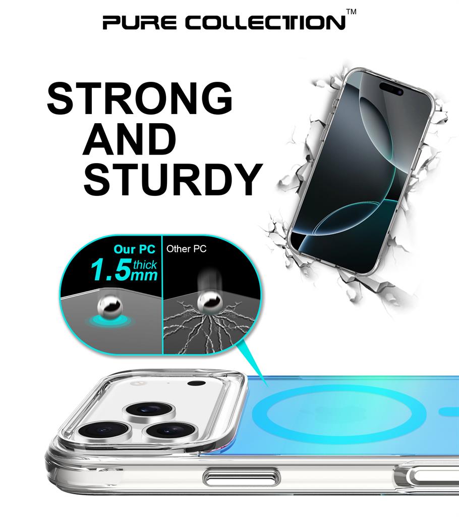 Apple iPhone 17 Pro TOKO Triangle magsafe hátlap tok (Kék)