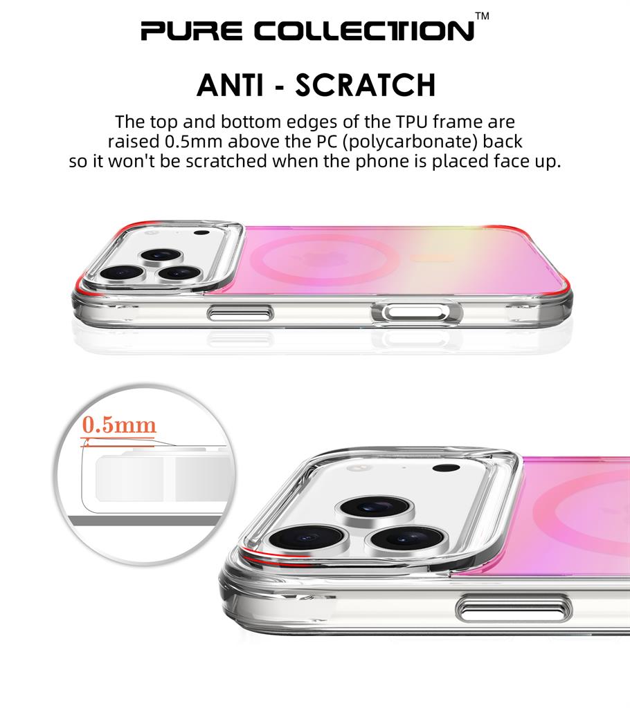 Apple iPhone 17 Pro TOKO Triangle magsafe hátlap tok (Rózsaszín)