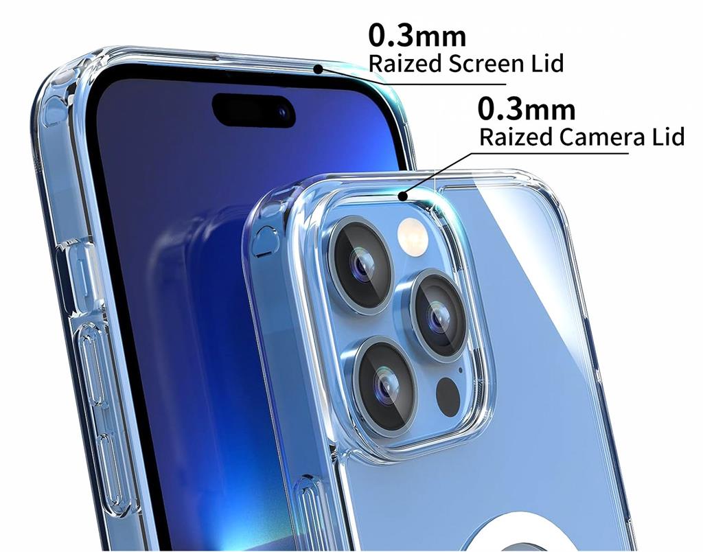 Apple iPhone 17 Roar Haptic Button MagSafe hátlap tok (Átlátszó)