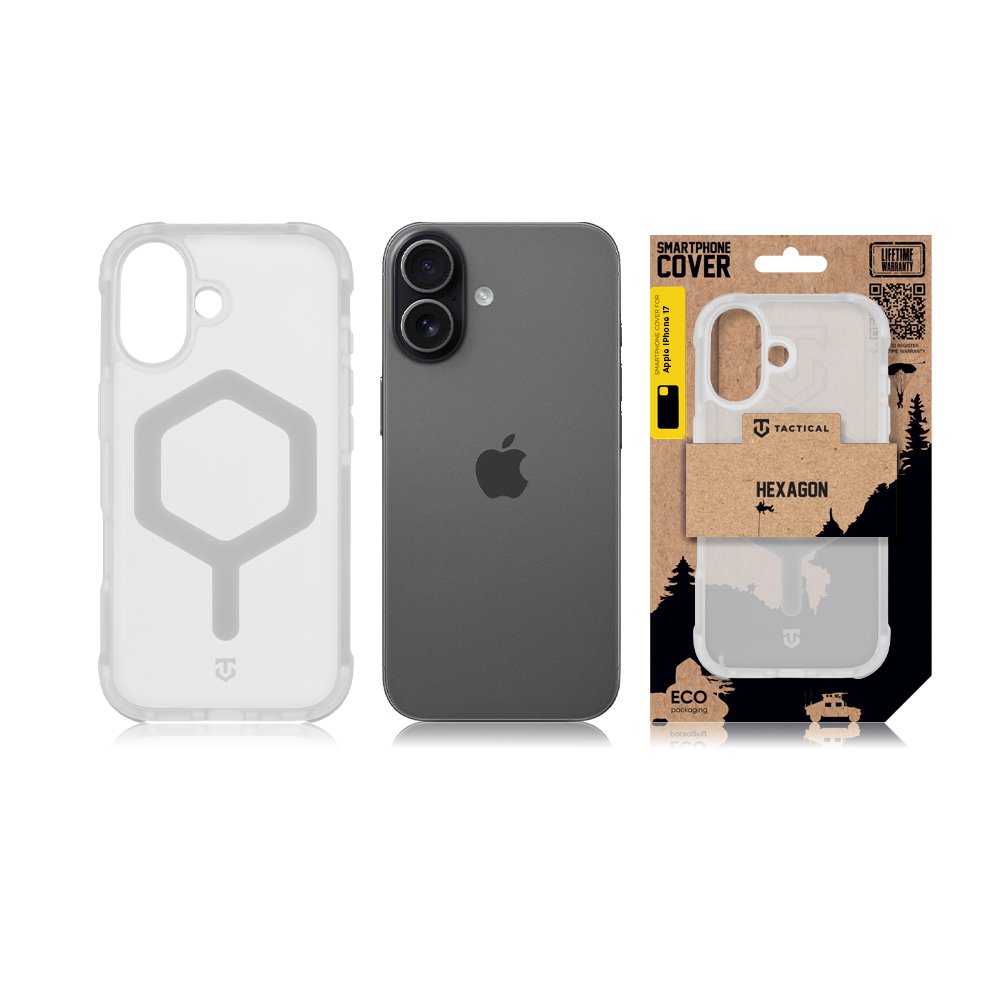 Apple iPhone 17 Tactical MagForce Hexagon tok (Fehér)