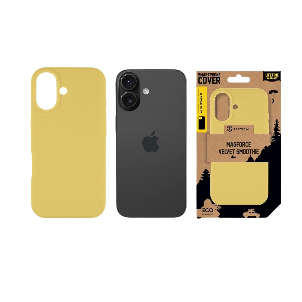 Apple iPhone 17 Tactical MagForce Velvet Smoothie tok (Banánsárga)