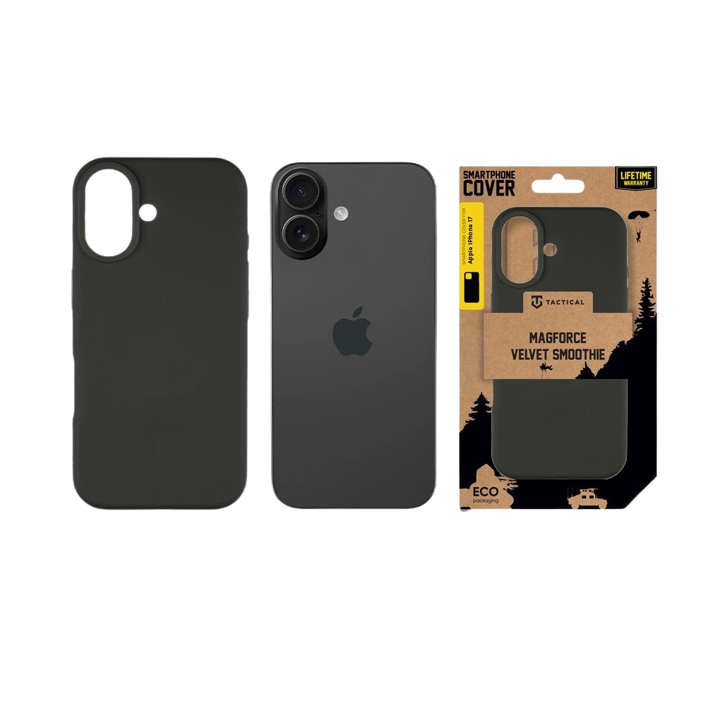 Apple iPhone 17 Tactical MagForce Velvet Smoothie tok (Sötétszürke)