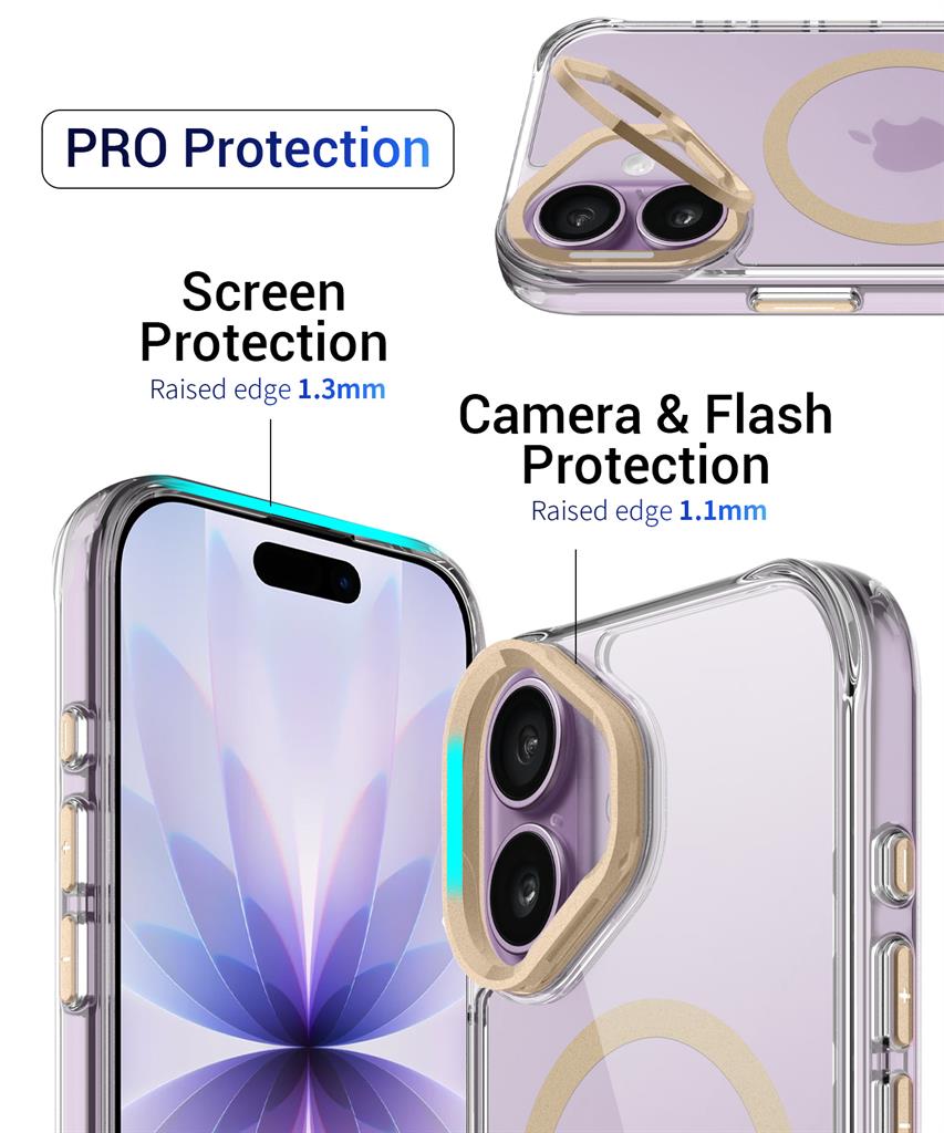 Apple iPhone 17 TOKO Apex capsule magsafe hátlap tok (Arany)